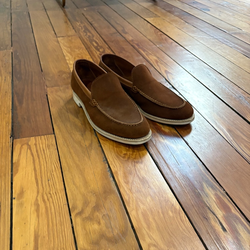 Meermin Suede Copper Alicante Loafers